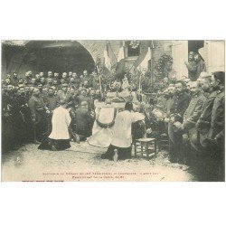 81 ALBI. Pensionnat de la Croix. Souvenir du Départ du 128 Territorial 3ème Compagnie.