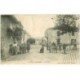 carte postale ancienne 81 CADALEN. Grand Rue Epicerie et Café vers 1933