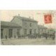 carte postale ancienne 81 CARMAUX. La Gare 1911 fiacres et diligence de la Poste