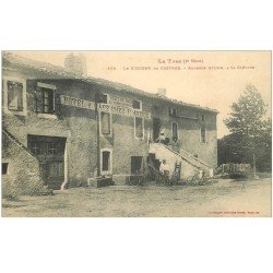 carte postale ancienne 81 CASTRES LE SIDOBRE. Auberge Avizou à la Glévade hôtel Café Tabac. Etat impeccable et vierge