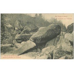 carte postale ancienne 81 CASTRES LE SIDOBRE. Grotte de Saint-Dominique Rivière de Rochers près le Lezert