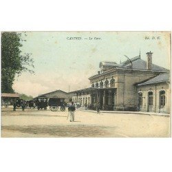 carte postale ancienne 81 CASTRES. La Gare