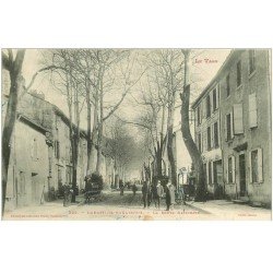 carte postale ancienne 81 LABASTIDE-ROUAIROUX. Hôtel des Voyageurs Route Nationale vers 1906
