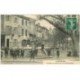 carte postale ancienne 81 LABRUGUIERE. Kiosque à musique et Boulevard de la République 1909 Tabac