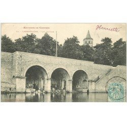 carte postale ancienne 81 LABRUGUIERE. Lavandières Laveuses aux Lavoirs 1904