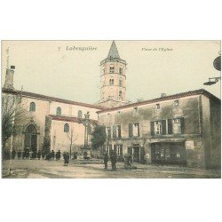 carte postale ancienne 81 LABRUGUIERE. Place de l'Eglise