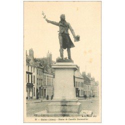 carte postale ancienne 02 GUISE. Statue de Camille Desmoulins