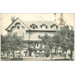 carte postale ancienne 14 HONFLEUR. Hôtel Saint-Simeon 1909 animation