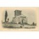 carte postale ancienne 81 LESCURE. Cimetière et Eglise Saint-Michel vers 1900