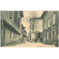 carte postale ancienne 81 LISLE L'ISLE-SUR-TARN. Gendarmerie Rue Porte Peyrole 1915