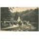 carte postale ancienne 81 MAZAMET. Jardin Public après Inauguration Monument Barbey 1909