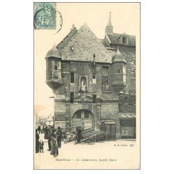 carte postale ancienne 14 HONFLEUR. La Lieutenance 1907 et Urinoirs publics