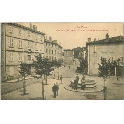 carte postale ancienne 81 MAZAMET. La Placette et sa Fontaine 1915