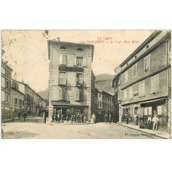 carte postale ancienne 81 MAZAMET. Le Cours René Reille. Magasin A La Confiance et Tabac vers 1920