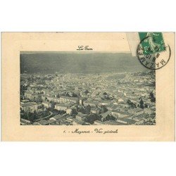 carte postale ancienne 81 MAZAMET. Vue générale aérienne sur la Ville 1914