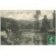 carte postale ancienne 81 MURAT SUR VEBRE. Cantonnier et Lavandières Laveuses à genoux sur la Vebre 1920