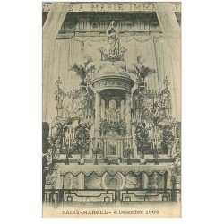 carte postale ancienne 81 SAINT-MARCEL. L'Autel de l'Eglise 1904