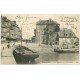 14 HONFLEUR. La Lieutenance et Vieux Quai 1910 Péniche Aimée Emmanuel