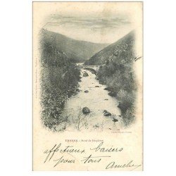 carte postale ancienne 81 VABRE. Pont de Luzières 1902