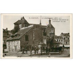 carte postale ancienne 14 HONFLEUR. La Lieutenance. Carte photo