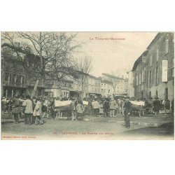 82 CAUSSADE. Le Marché aux Boeufs 1908