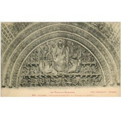 carte postale ancienne 82 MOISSAC. Eglise Saint-Pierre et Tympan du Portail