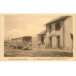 82 MONCLAR-DE-QUERCY. La Gare avec Wagon comme habitation
