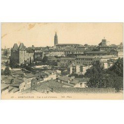 carte postale ancienne 82 MONTAUBAN. La Ville à vol d'Oiseau