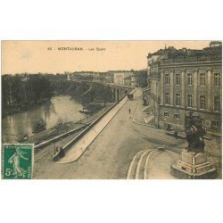 carte postale ancienne 82 MONTAUBAN. Les Quais