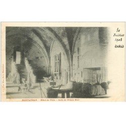 carte postale ancienne 82 MONTAUBAN. Salle Prince Noir Hôtel de Ville 1903. Destinataire au Château d'Ymanville