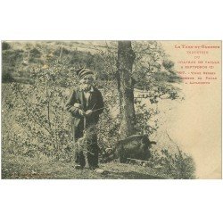 82 SEPTFONDS. Un Berger Tresseur à Lavaurette. Industrie du Chapeau de Paille