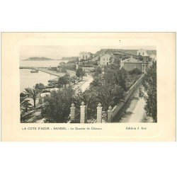 carte postale ancienne 83 BANDOL. Le Quartier du Château