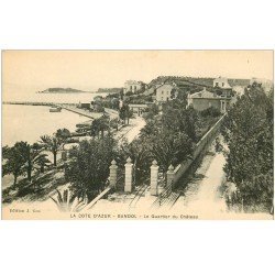 carte postale ancienne 83 BANDOL. Le Quartier du Château