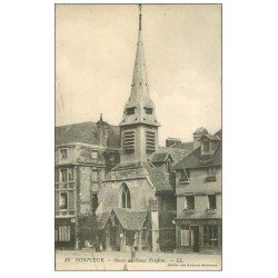 carte postale ancienne 14 HONFLEUR. Le Musée et Café