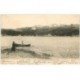 carte postale ancienne 83 GIENS. Baie de la Vignette 1906 avec Pêcheur en barque