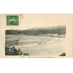 carte postale ancienne 83 GIENS. Plage Sanatorium René Sabran 1915