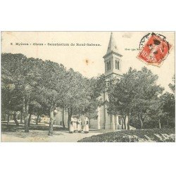 carte postale ancienne 83 HYERES. Giens. Sanatorium de René Sabran avec Bonnes Soeurs vers 1908