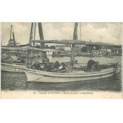 83 SALINS HYERES. La Bouillabaise sur Bateau de Pêche. Pêcheurs Poissons et Crustacés 1918