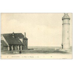 carte postale ancienne 14 HONFLEUR. Le Phare de l'Hospice