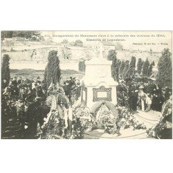 carte postale ancienne 83 LAGOUBRAN. Inauguration au Cimetière du Monument aux Victimes du Iéna