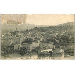 carte postale ancienne 83 OLLIOULES. Vue de la Ville 1914. Timbres absents