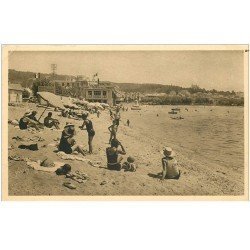 carte postale ancienne 83 SAINTE MAXIME SUR MER. Plage et Casino Municipal