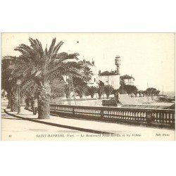 carte postale ancienne 83 SAINT-RAPHAEL. Boulevard Félix Martin et Villas