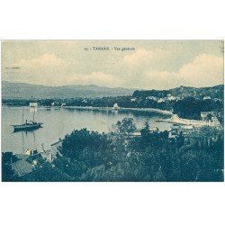 carte postale ancienne 83 TAMARIS SUR MER. Vue générale avec Yacht 1923