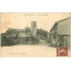 carte postale ancienne 83 TANNERON. Notre-Dame de Peygros avec animation (état moyen)