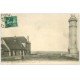 carte postale ancienne 14 HONFLEUR. Phare Hospice 1910