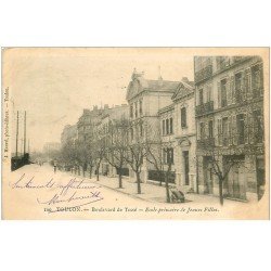 carte postale ancienne 83 TOULON. Ecole primaire Jeunes Filles Boulevard de Tessé 1903