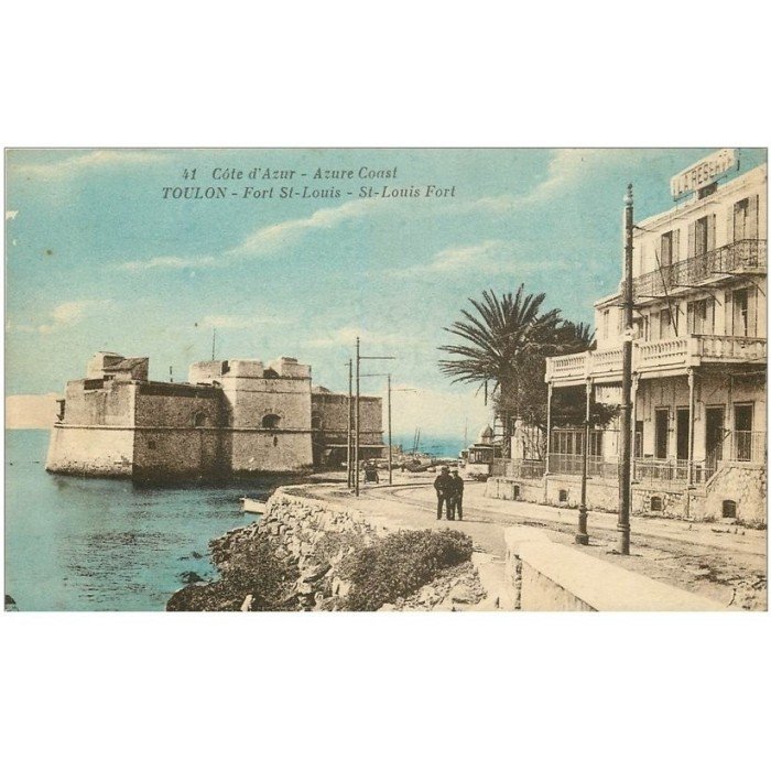 Photo Vintage De Toulon - Panorama Pris De La Tour Saint Louis, Tirage Albuminé Circa 1880, 21x27 Cm