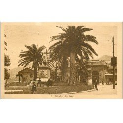 carte postale ancienne 83 TOULON. La Gare animée