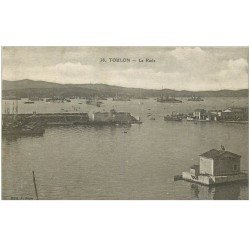 carte postale ancienne 83 TOULON. La Rade 1915